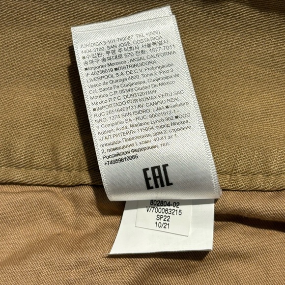 BANANA REPUBLIC Sz 14 Khaki Cargo Style Buckle Cinching Belt Twill Trousers - Picture 12 of 12